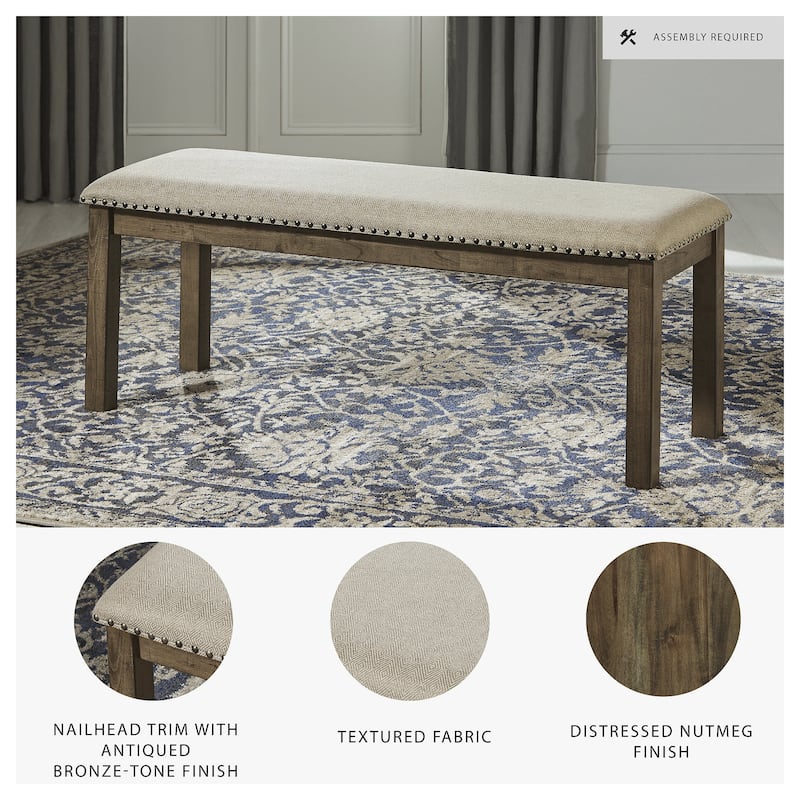 Moriville Upholstered Bench - Beige