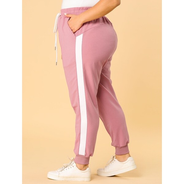 plus size pink sweatpants