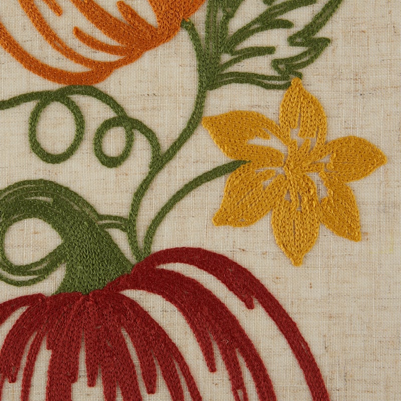 DII Embroidered Table Runner 14x70