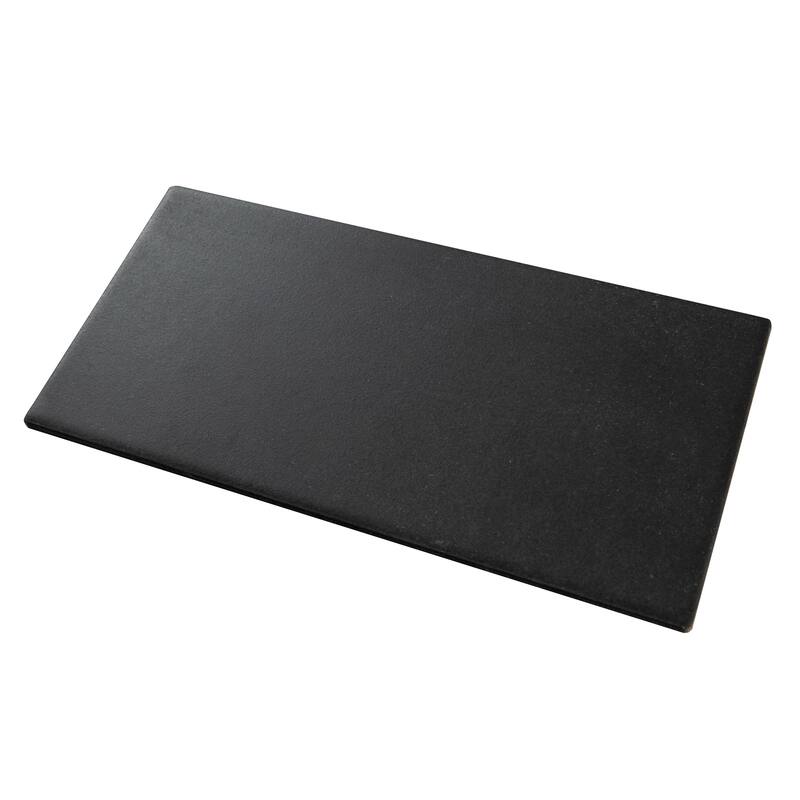 Merola Tile Piscina Brick Matte Nero 9-5/8" x 19-1/2" Porcelain Floor and Wall Tile