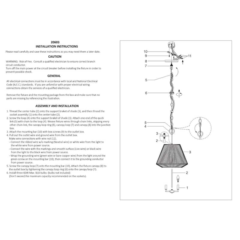 Millennium Lighting Sterling 3 Light Pendant Fixture