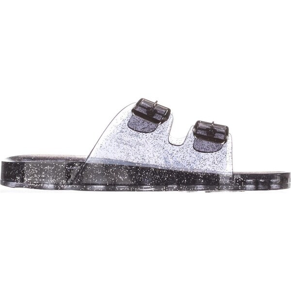 madden girl double buckle slides