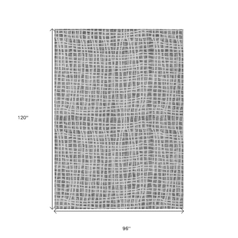 HomeRoots Striped Transitional Rectangle Outdoor Rug