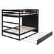 preview thumbnail 15 of 43, Multifunctional Design Wood Bunk Bed with Storage Drawers, Solid Construction, Safety Guaranteed