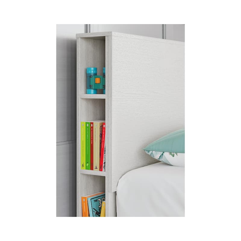 Signature Design by Ashley Aprilyn White Bookcase Headboard