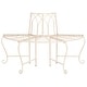 preview thumbnail 17 of 41, SAFAVIEH Abia Victorian Wrought Iron 50-inch Outdoor Tree Bench. - 50 in. W x 24 in. D x 31 in. H