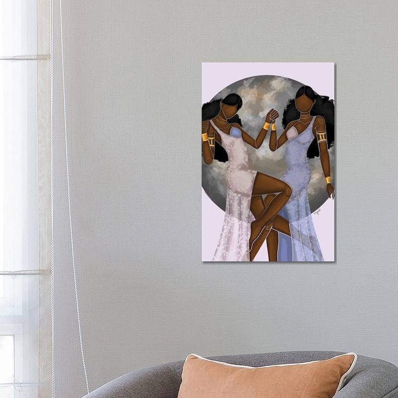 iCanvas "Gemini" by Colored Afros Art Canvas Print - 26x18x1.5