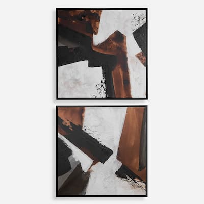 Uttermost Tactile Inspiration Framed Abstract Art, Set of 2