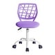 preview thumbnail 49 of 54, HomyLin Armless Home Office Task Chair Kids Desk Chair Mid-Back Purple