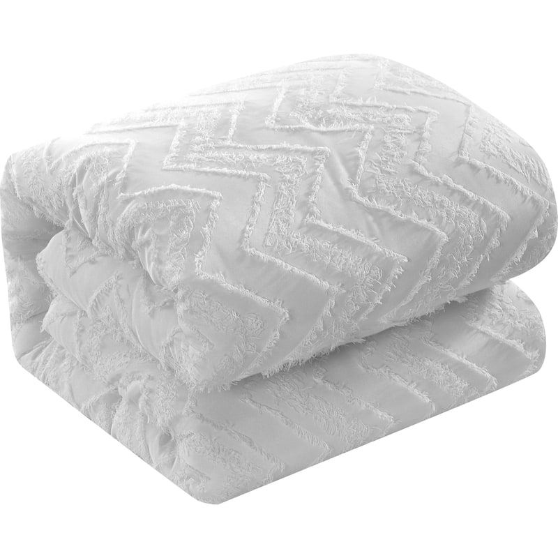 Textured Geometric Pattern 7 Piece Cassy Comforter Set by Nanshing
