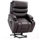 preview thumbnail 9 of 53, Oversized Power Lift Recliner Chair with Massage & Heat, PU Leather, USB Port, Cup Holders & Pockets