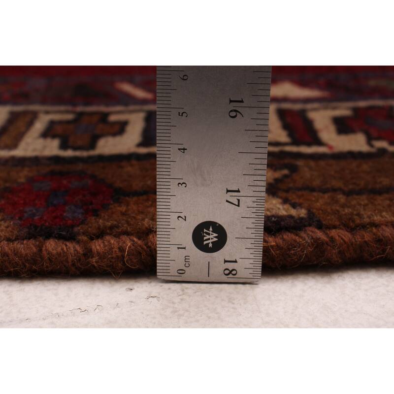 ECARPETGALLERY Hand-knotted Konya Anatolian Dark Red Wool Rug - 3'3 x 10'4