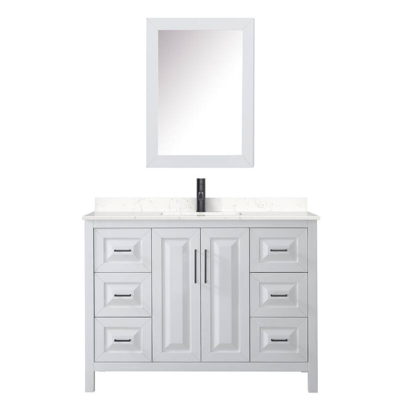Wyndham Collection Daria 48" Free Standing Single Basin Vanity Set