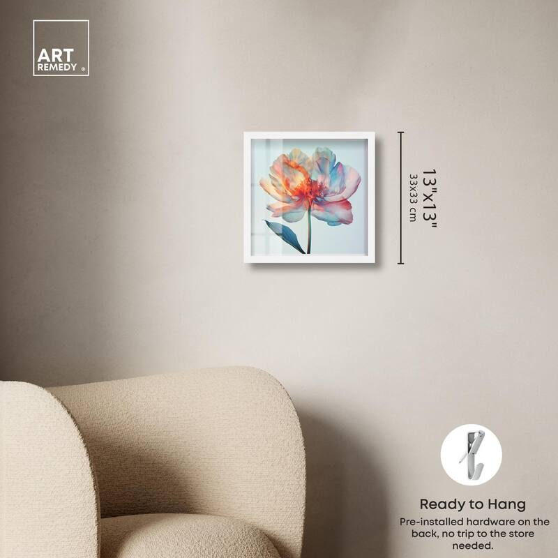 Peony Phases Shadowbox by Art Remedy