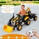 preview thumbnail 4 of 8, Gymax 4 in 1 Ride on Tractor Excavator & Bulldozer for Kids Trailer