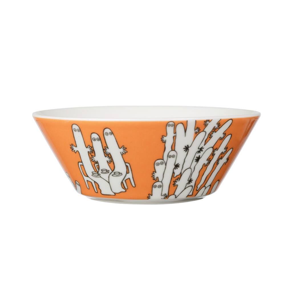 Moomin by Arabia Bowl 5.9in Hattifatteners Orange