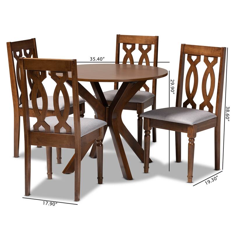 Callie Modern and Contemporary 5-Piece Dining Set