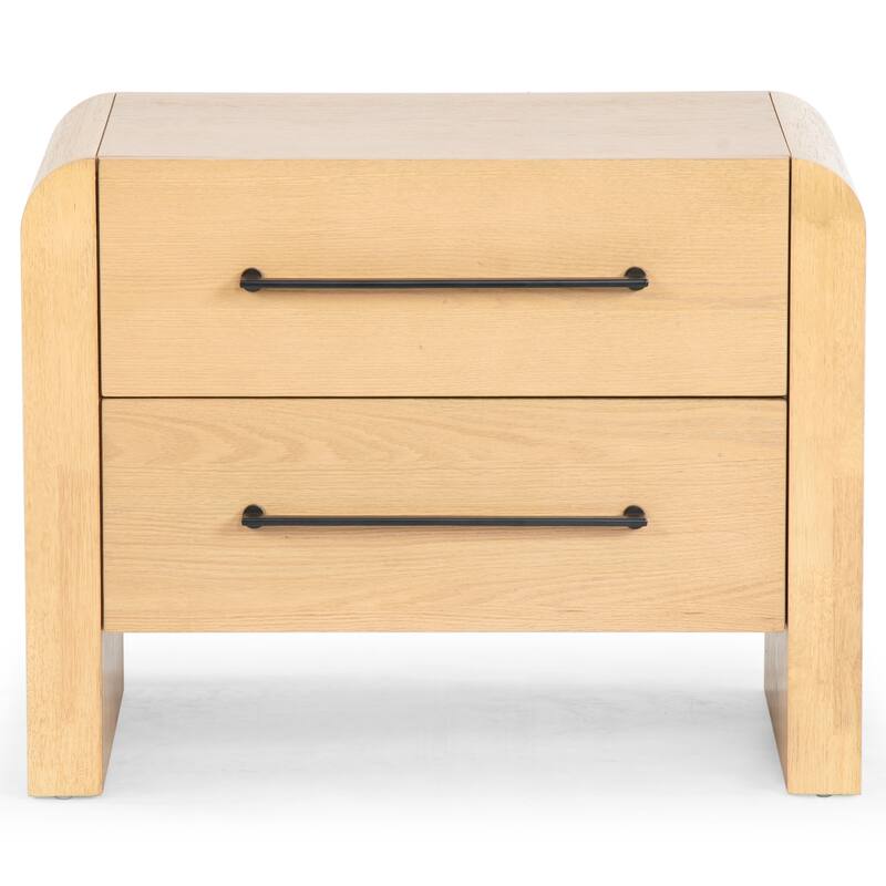SAFAVIEH Couture Katrina Wood 2 Drawer Nightstand