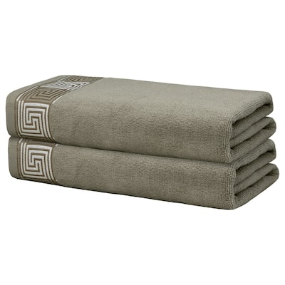 Cotton Bath Towels, 2 Pack Solid Bathroom Towels Set Highly Absorbent Towels for Bathroom 28" x 56"