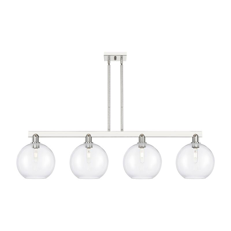 Innovations Lighting Endless Possibilities Arcadia - Athens - 4 Light 53" Stem Hung Island Light - Clear/Polished Chrome