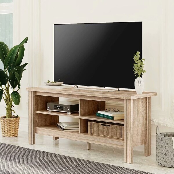 White Oak Farmhouse TV Stand Console Cabinet (43 inch) - 42 inches