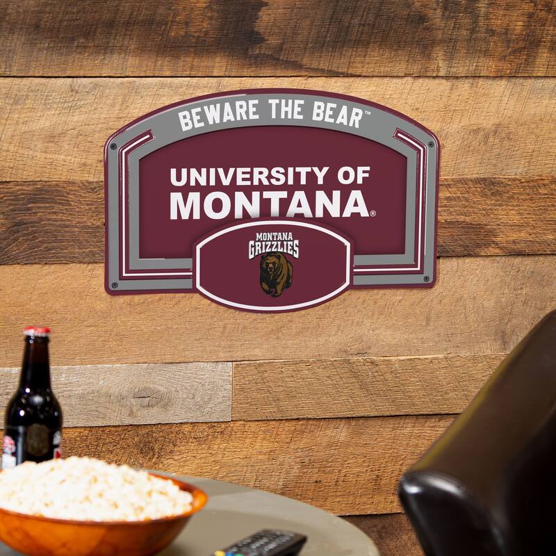 University of Montana Embossed Steel Wall Sign, 11" x 17"