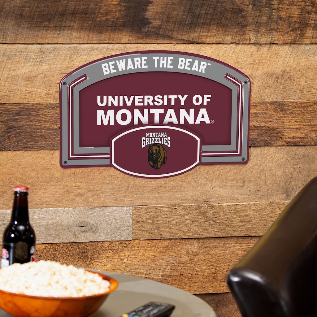 University of Montana Embossed Steel Wall Sign, 11" x 17"