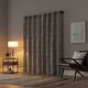 preview thumbnail 2 of 7, Scott Living Osaka Inverted Brushstrokes Cotton Blend Total Blackout Grommet Curtain Panel, Single Panel