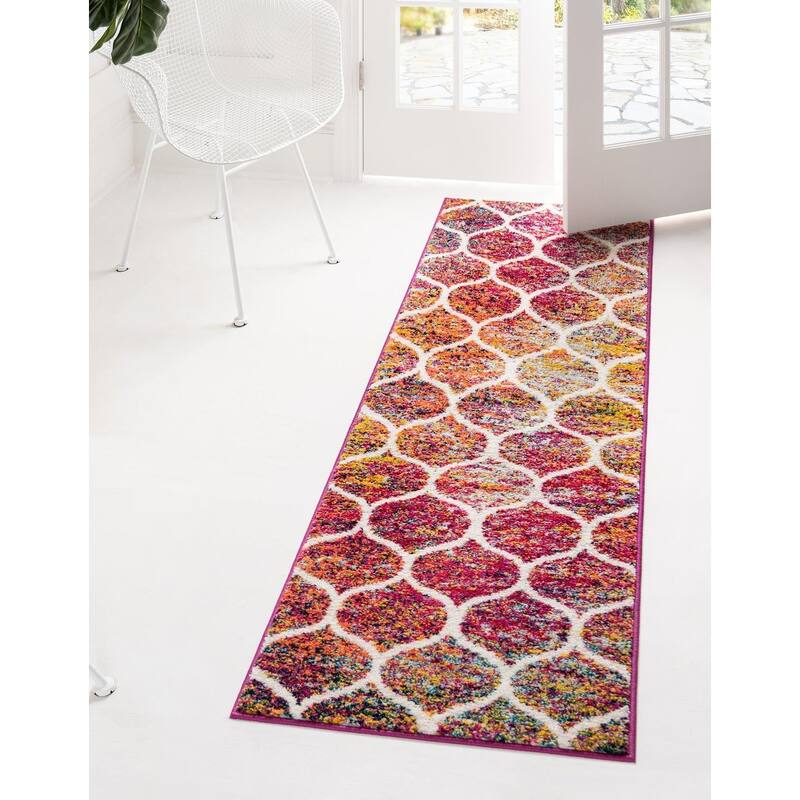 Contemporary Rosilan Collection Area Rug - 2'x6' - Multi