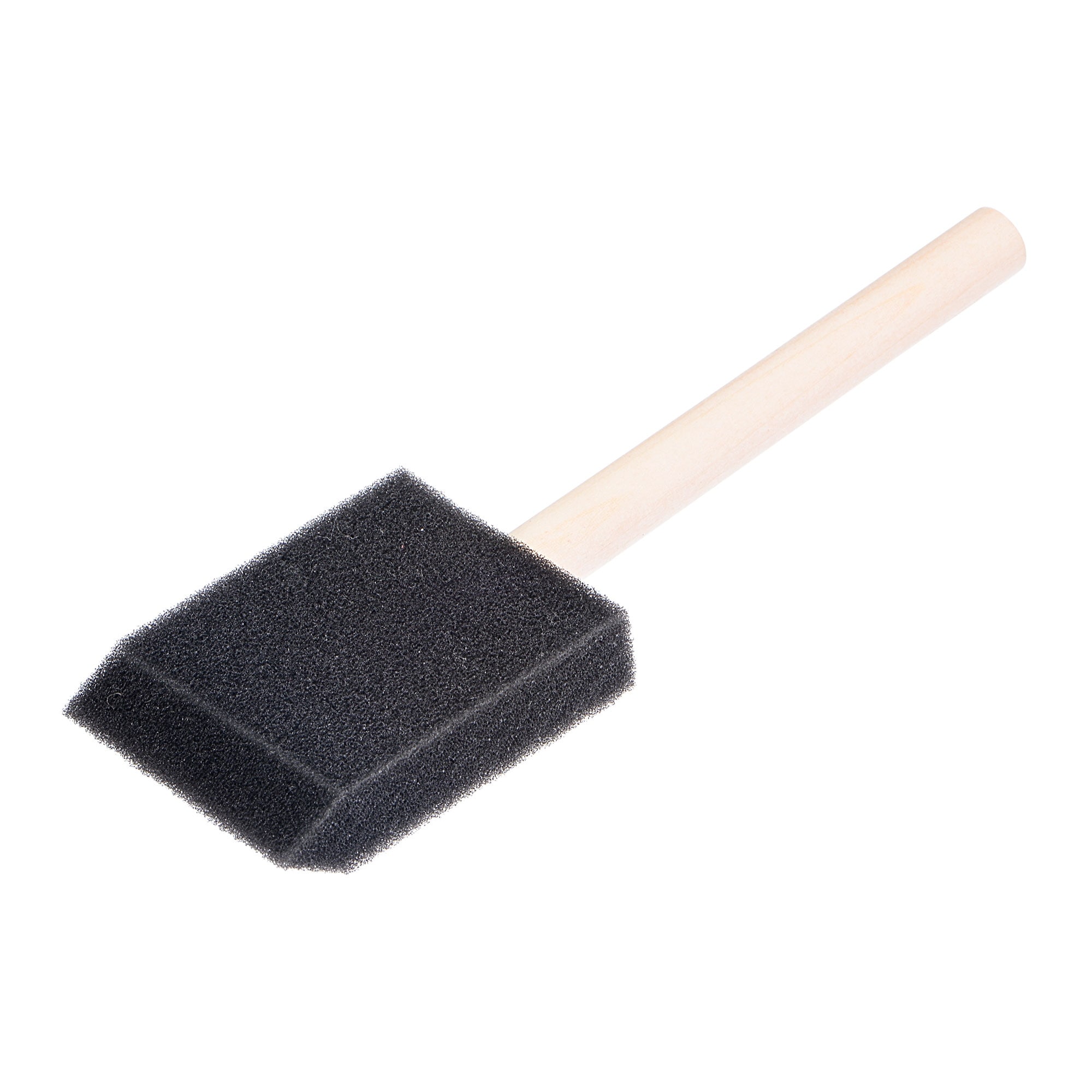 2 Inch Foam Paint Brushes Bevel Edge w Wood Handle Sponge Brush 48Pcs -  Black - 2 - Bed Bath & Beyond - 37404354