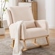 preview thumbnail 5 of 66, HOMYKA 27.5" Wide Rocking Chair for Nursery Beige YM