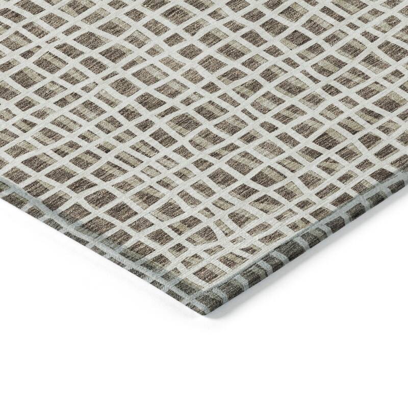 HomeRoots Striped Transitional Rectangle Outdoor Rug