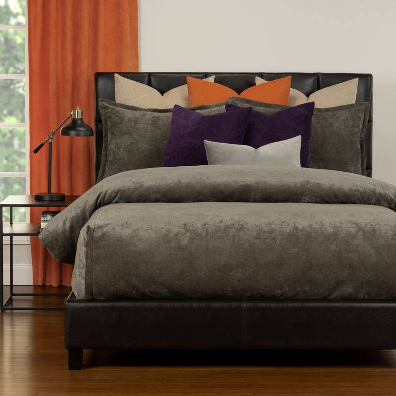 Mixology Padma 9 Piece Bed Cap Comforter Set with Sewn Corners - Umber - California King