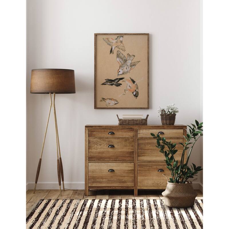 ECARPETGALLERY Braid weave Sienna Beige Wool Rug - 5'5 x 7'3