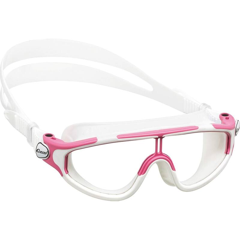 Wide View Baloo Swimming Goggles for Kids, Junior, White/Pink