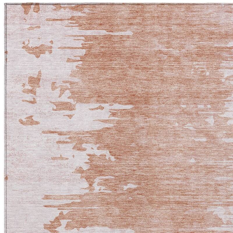 HomeRoots Abstract Transitional Rectangle Outdoor Rug