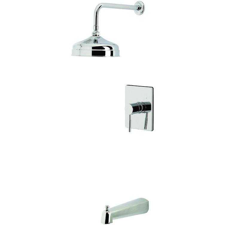 Kingston Brass KB634.DL Concord Tub and Shower Trim Package with 1.8 - Polished Chrome