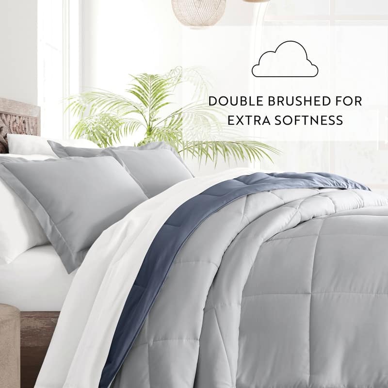 Soft Essentials All-season Down Alternative Reversible Lightweight Comforter Set