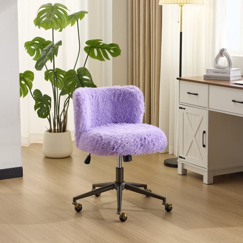 Plush Velvet Swivel Chair Antique Bronze Base With Wheels