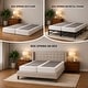 preview thumbnail 36 of 37, Onetan 8-Inch & 4-Inch Wooden Box Spring/Foundation Ideal for Mattress, No Assembly Needed, White.