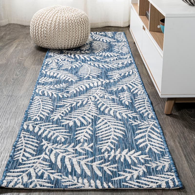 JONATHAN Y Galon Palm Frond Indoor/Outdoor Area Rug