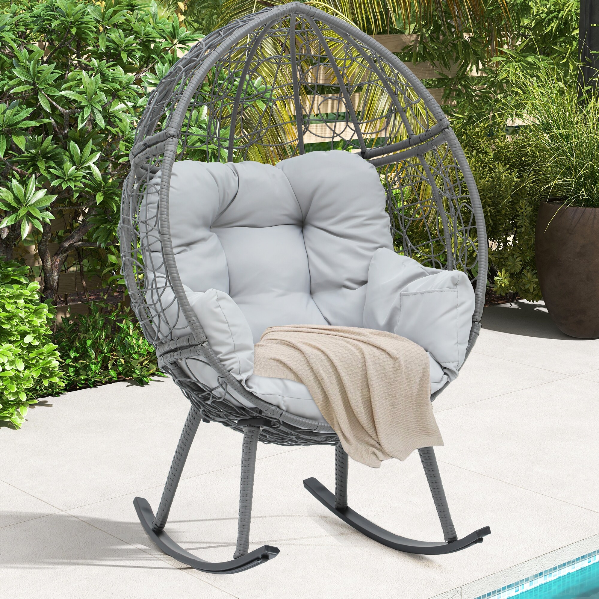 Egg chair rocker clearance