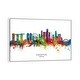 preview thumbnail 8 of 10, iCanvas "Singapore Skyline" by Michael Tompsett Framed White - 18x26