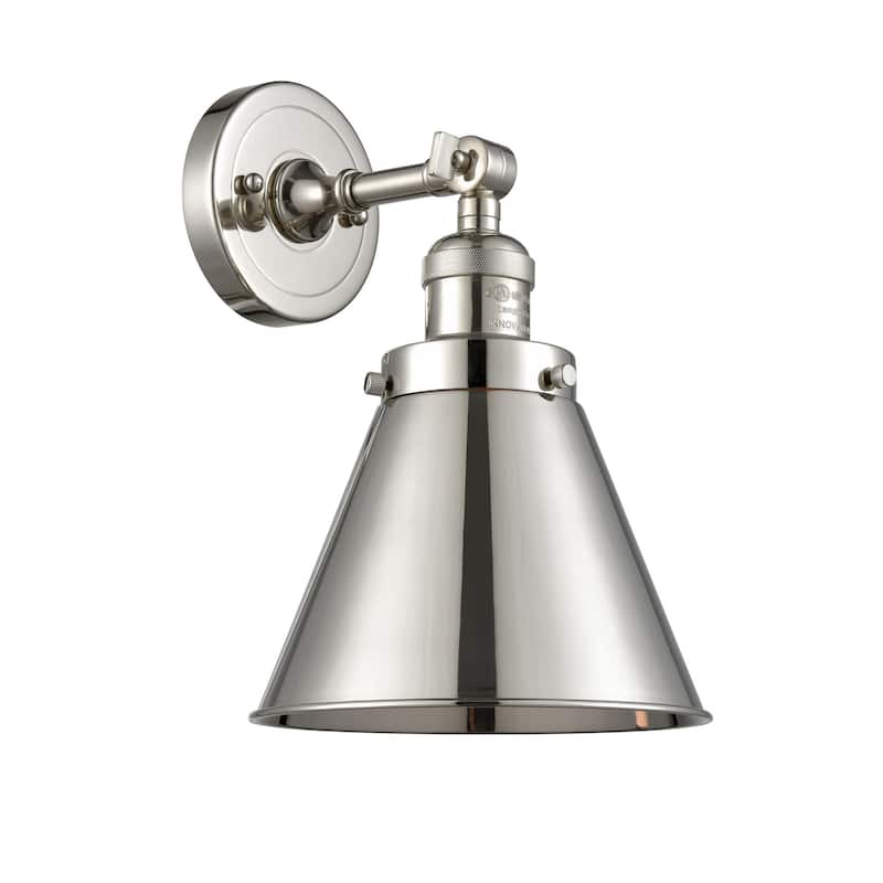 Innovations Lighting Appalachian Single Light 13" Tall Bathroom Sconce - Polished Nickel