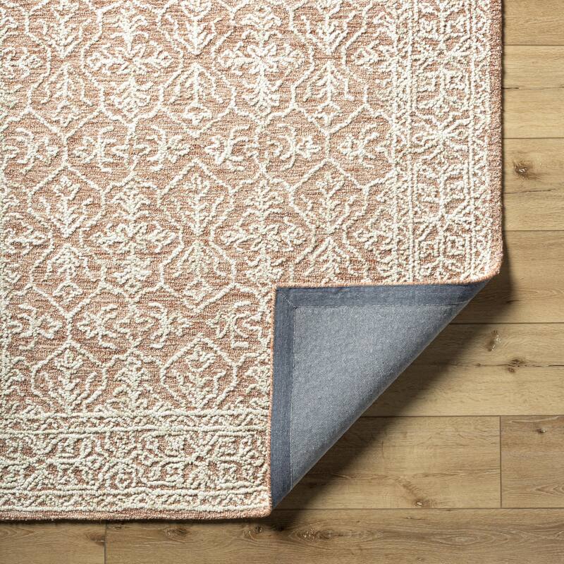 Livabliss Sicily Casual Solid Color Wool Area Rug