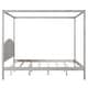preview thumbnail 10 of 20, King Size Canopy Platform Kids Bed Frame with Headboard & Support Legs, Safety Guaranteed, Easy to Assemble, Grey Wash