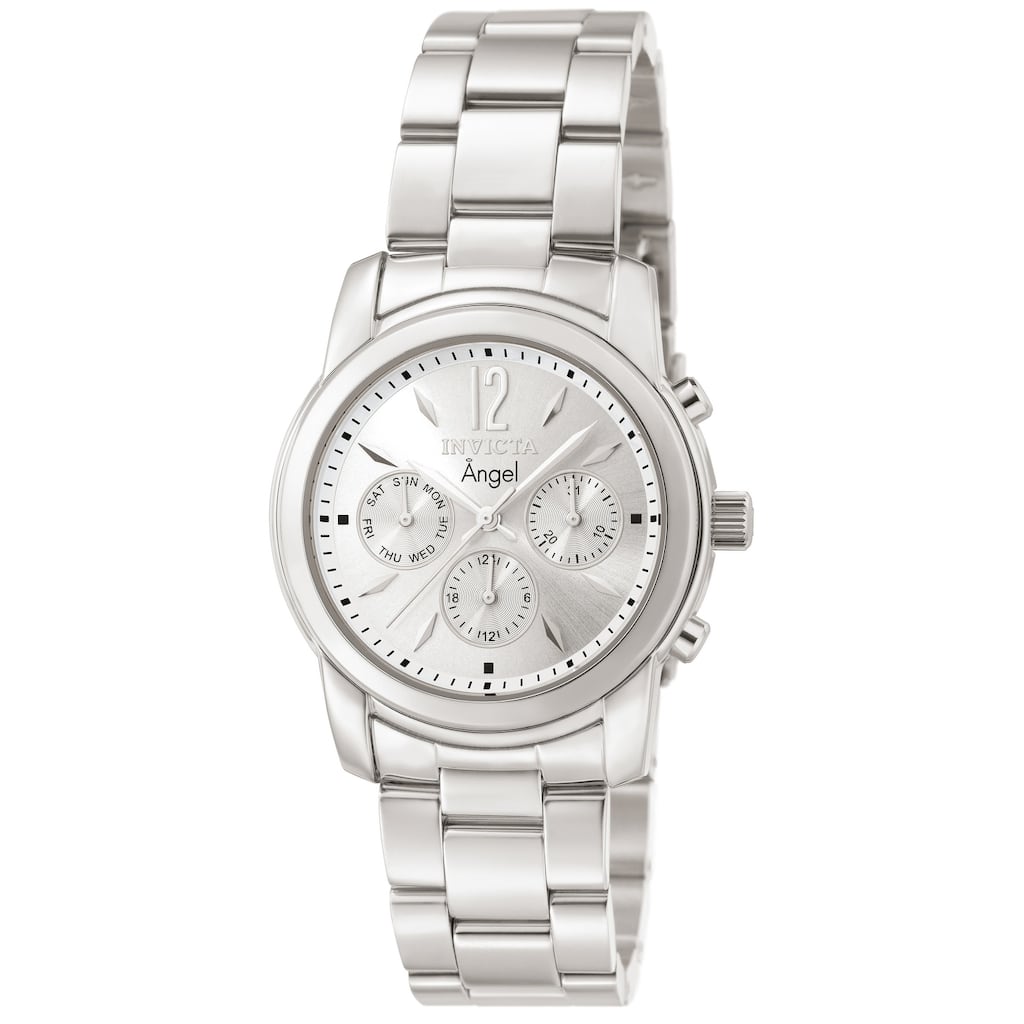 Invicta Women's 0461 Angel Quartz Chronograph Silver Dial Watch