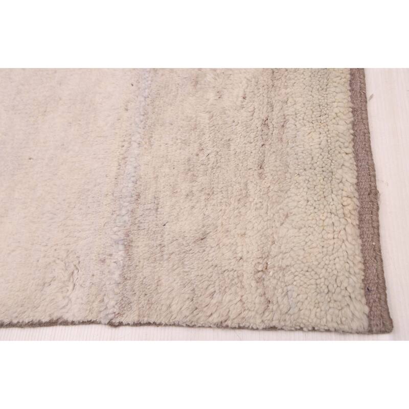ECARPETGALLERY Hand-knotted Looma Light Grey Wool Rug - 7'11 x 9'11