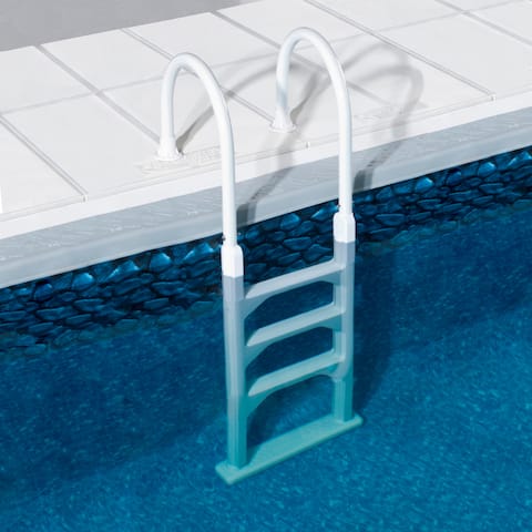Blue Wave Aluminum/Resin In-Pool Ladder for Above Ground Pools
