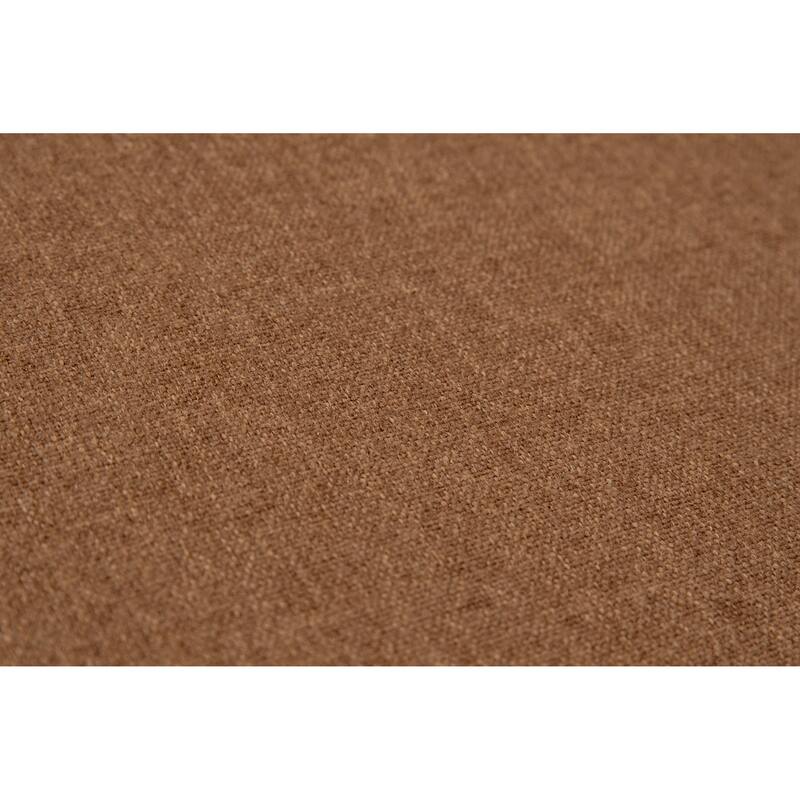 NADAAL STUDIOS Caelanor Accent Chair, Curved Back with Lumbar Cushion in C0 Performance Fabric, Rust